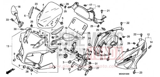 CAPOT CBF600SAA de 2010